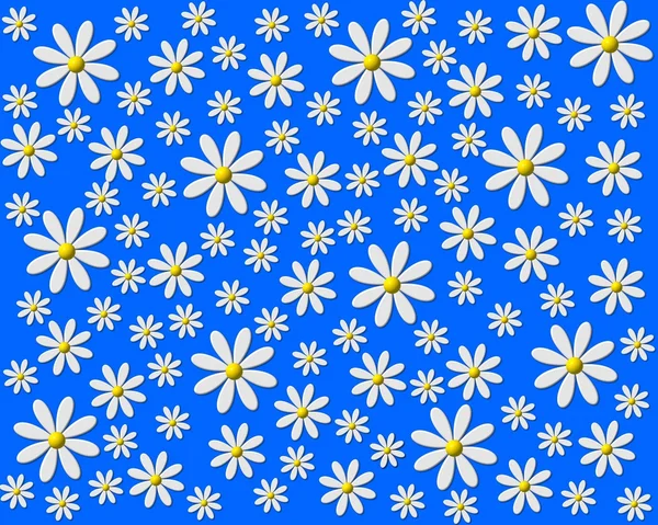 Blume Hintergrund blau weiß — Stockfoto