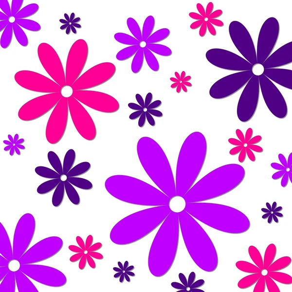 花卉背景粉红色紫色 — 图库照片