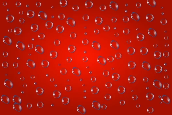 Abstracte achtergrond bubbels rood — Stockfoto