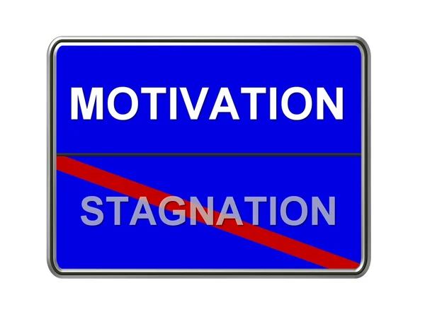 Signo de motivación empresarial — Foto de Stock
