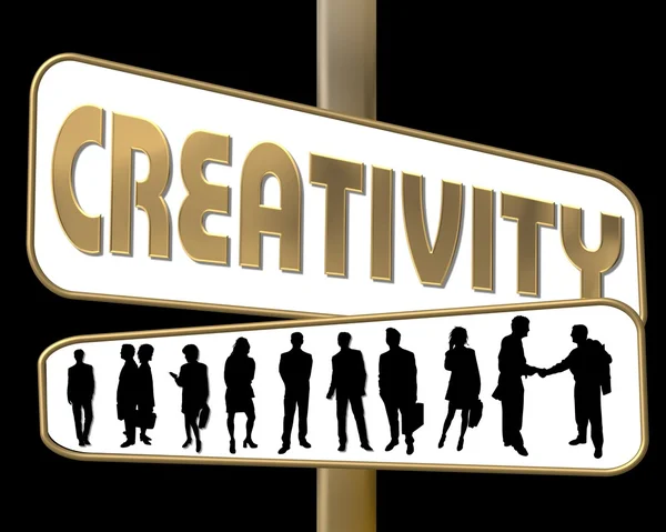 Geschäftsmotivation signalisiert Kreativität — Stockfoto
