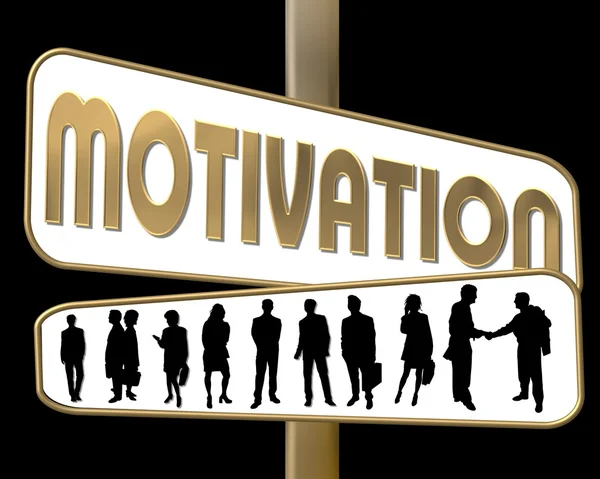 Business motivation tecken — Stockfoto