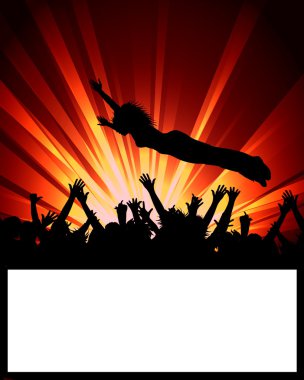 Dance Party Placard clipart