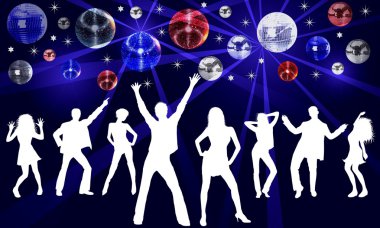 Dancing in Night Club clipart