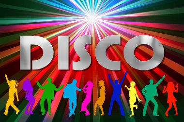 Dancing in Disco clipart