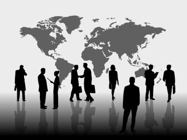 Global business background clipart
