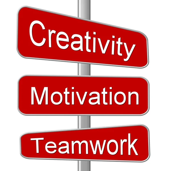 Liiketoiminnan motivaatio merkki Luovuus — kuvapankkivalokuva
