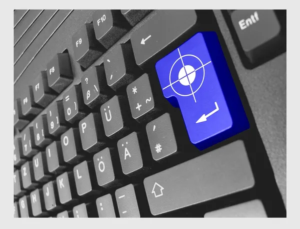 Special PC Keyboard Target — Stock Photo, Image