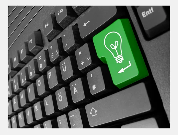 Special PC Keyboard Bulb — Stock Photo, Image