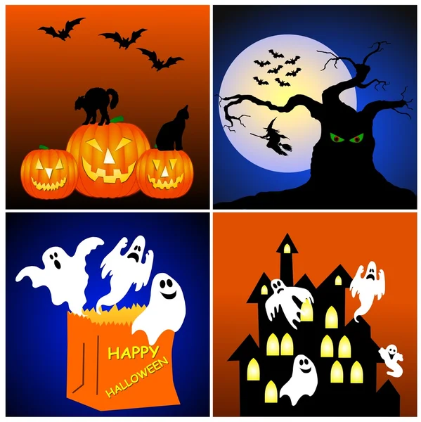 Halloween Background collage — Stock Photo, Image