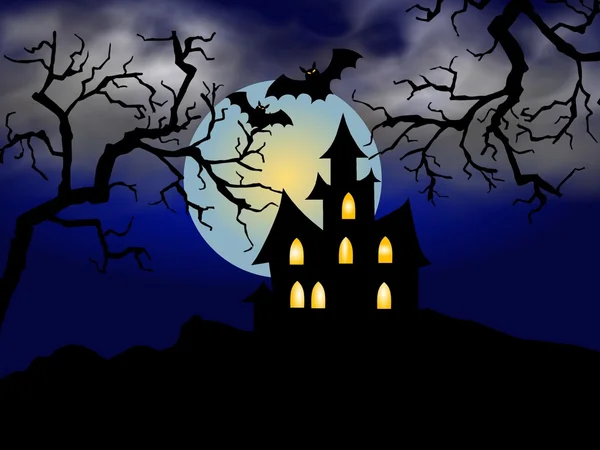 Scary Halloween House — Stock Photo, Image