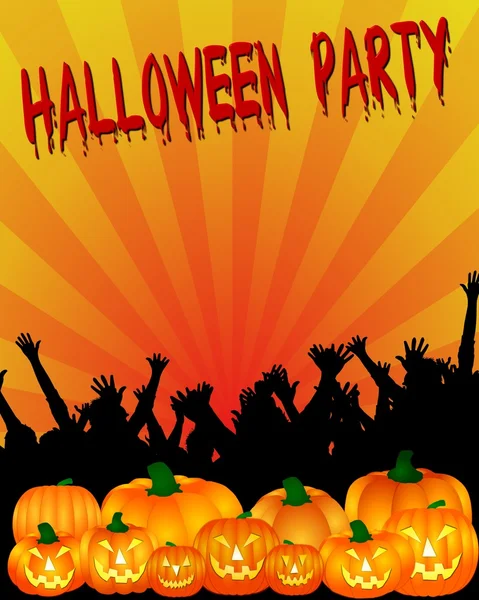 Stock image Halloween Party Placard