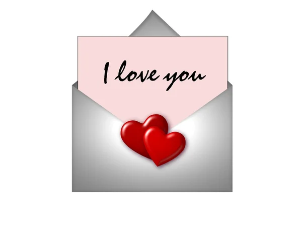 List miłosny — Zdjęcie stockowe