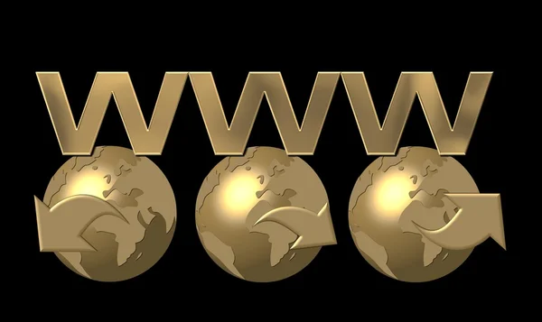 World Wide Web sfondo a tema — Foto Stock