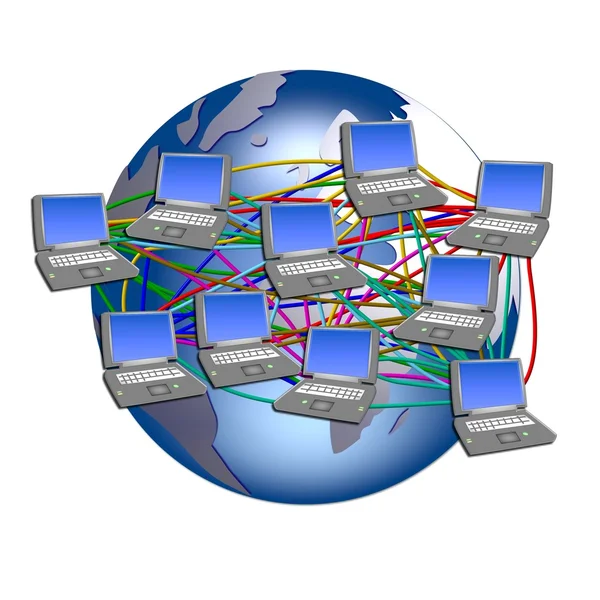 Всемирная компьютерная сеть — стоковое фото