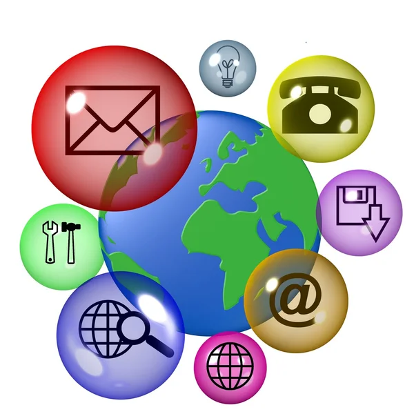 Globale Kommunikation — Stockfoto