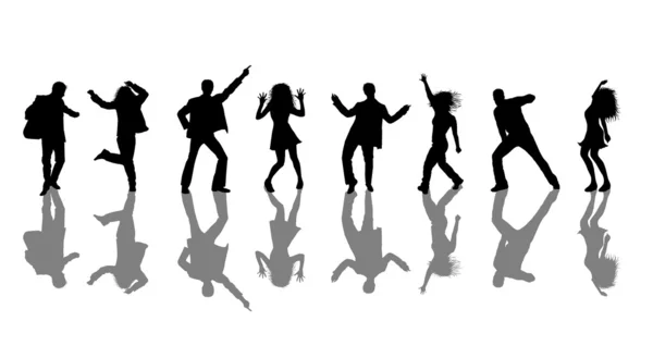 Dancing on white background — Stock Photo, Image