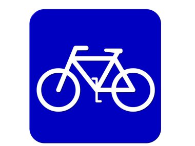 Mavi işareti Bisiklet