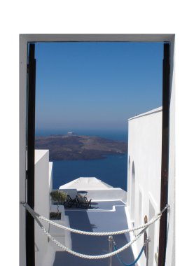 Otel odasından manzara