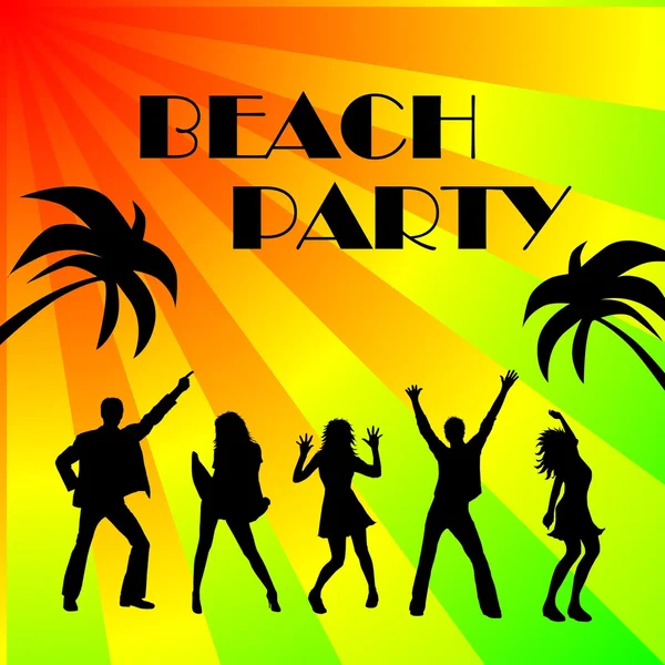 Beach party background — Stock Photo, Image