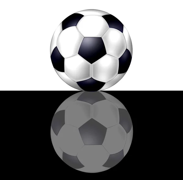 Background with soccer ball — Stock Photo, Image