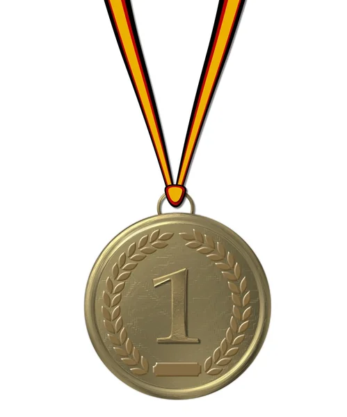 Medalla deportiva oro — Foto de Stock