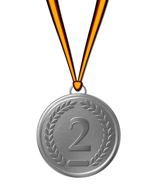 Sports medal silver — Stock Photo, Image