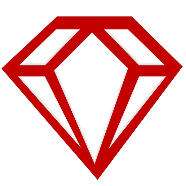 Illustratie van een diamant — Stockfoto