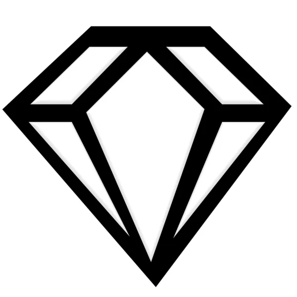 Abbildung eines Diamanten — Stockfoto