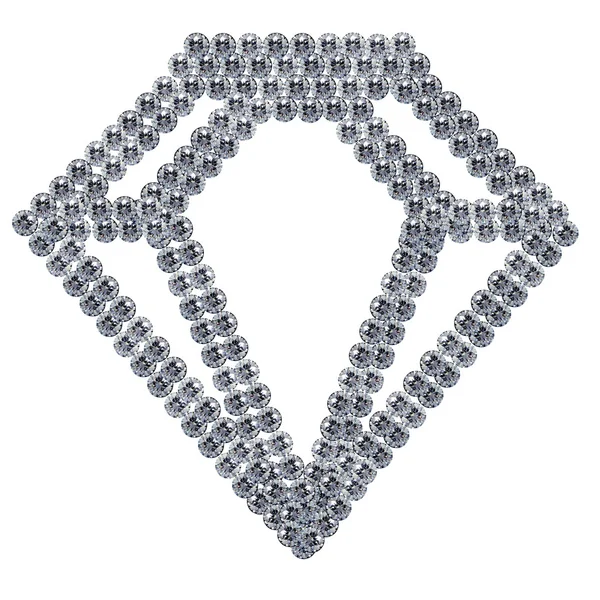 Illustratie van een diamant — Stockfoto