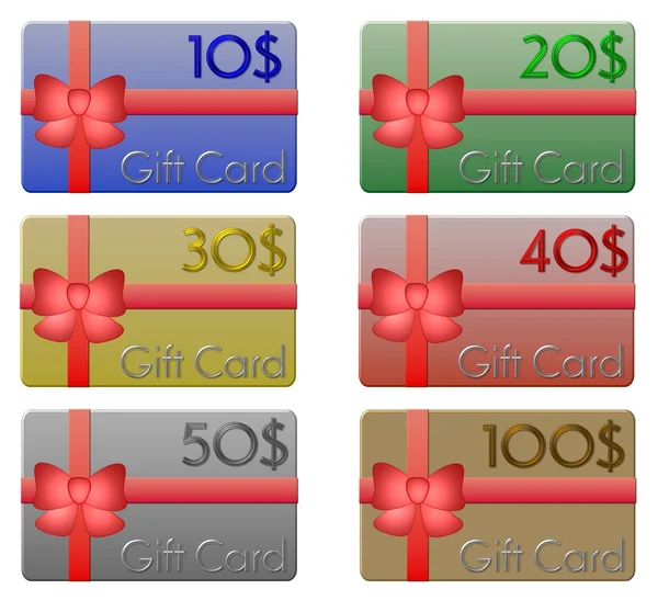 Set of gift cards Dollar