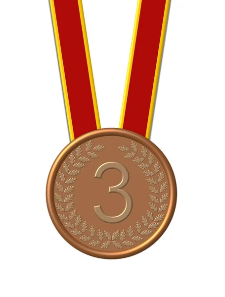 Bronzen medaille — Stockfoto