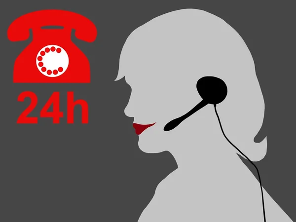 Latar belakang Telepon Hotline — Stok Foto