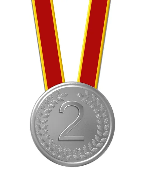 Ασημένιο μετάλλιο — Φωτογραφία Αρχείου