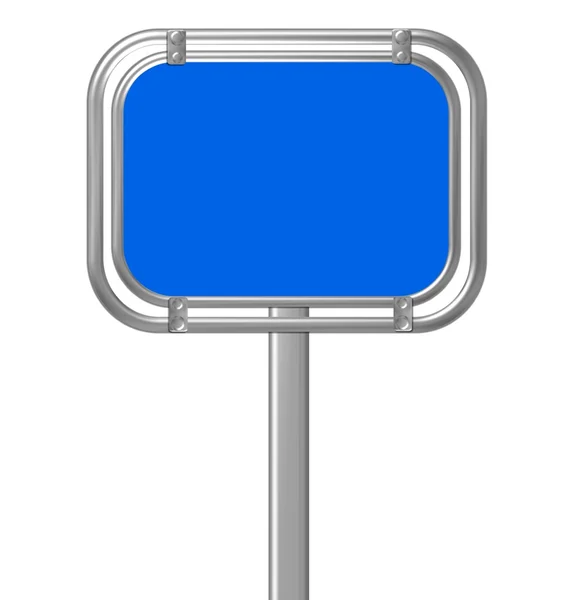 Roadsign en blanco azul — Stok fotoğraf