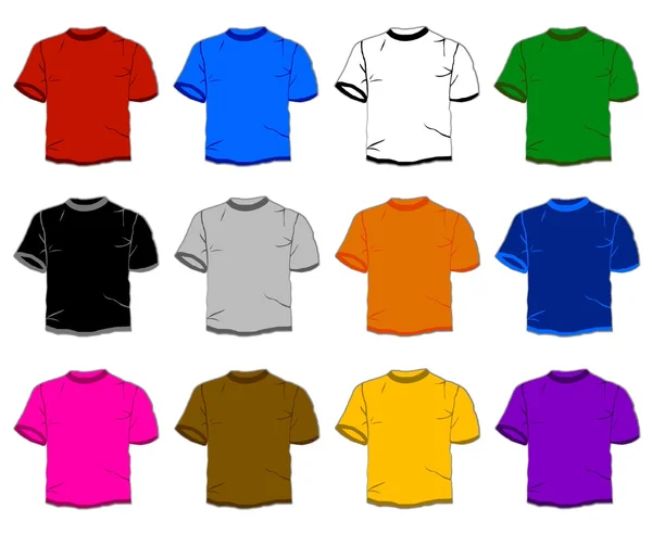 T-shirts isoladas — Fotografia de Stock
