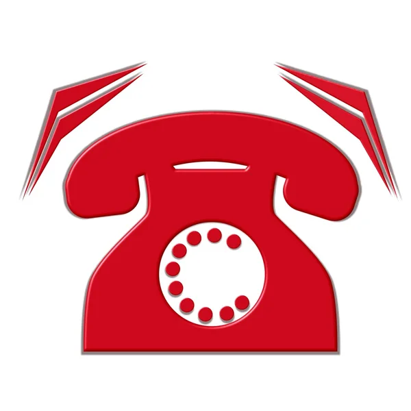 Oldschool telefonsymbolen — Stockfoto