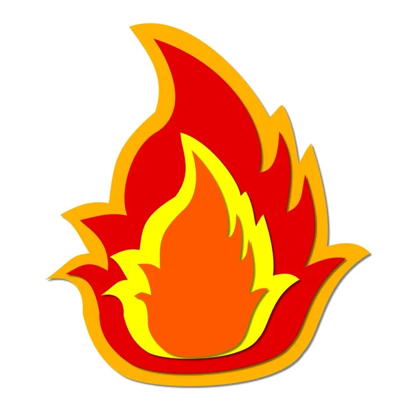 炎のシンボル — ストック写真
