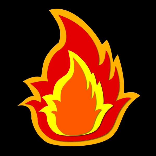Símbolo de llama — Foto de Stock
