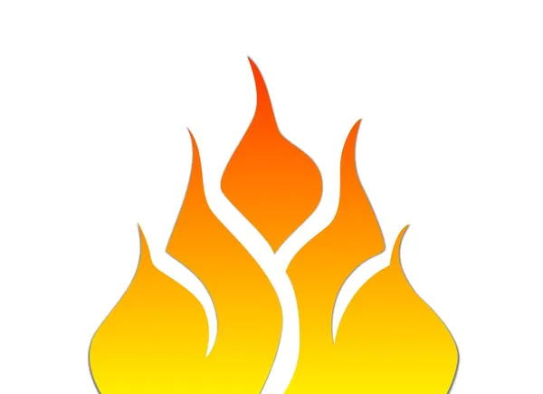 Símbolo da chama — Fotografia de Stock