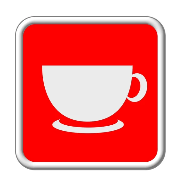 Señal roja café —  Fotos de Stock