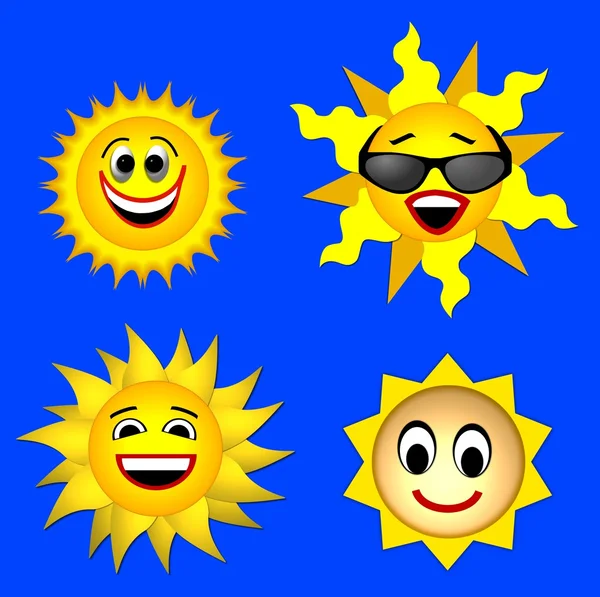 Słoneczny wolnościowe hasła na niebieskim tle — Zdjęcie stockowe