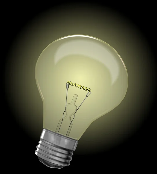 Illustrazione di una lampadina — Foto Stock