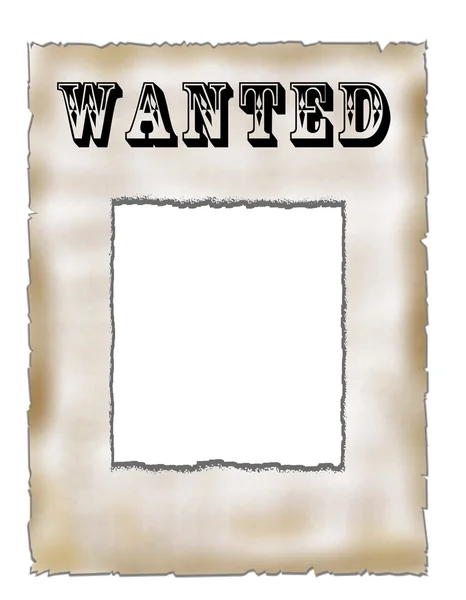 Blank Wanted Poster — Stock Photo, Image