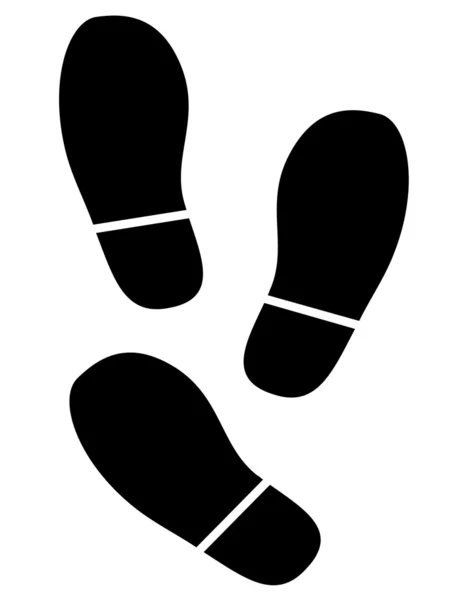 Isolated footprints — Stock Photo, Image