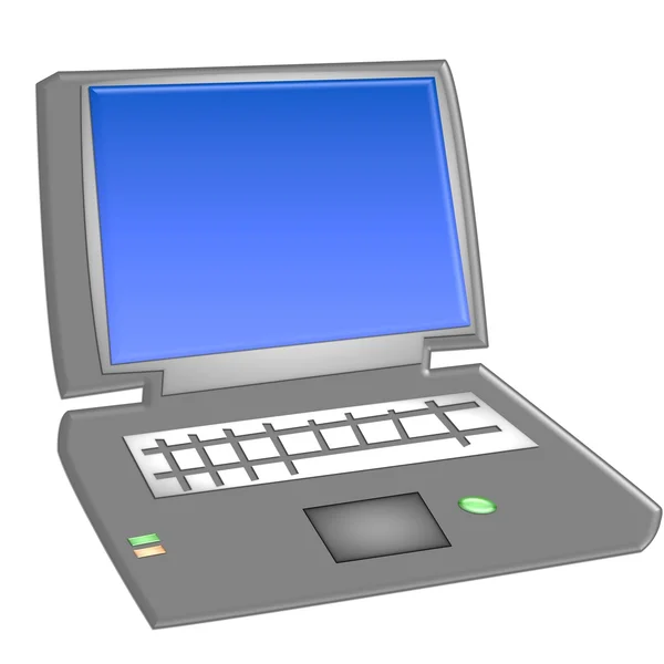 Ilustracja komputer laptop — Zdjęcie stockowe