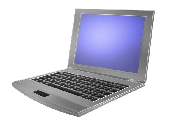 Ilustração de um PC portátil — Fotografia de Stock