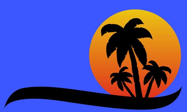 Palmtree 背景抽象 — 图库照片