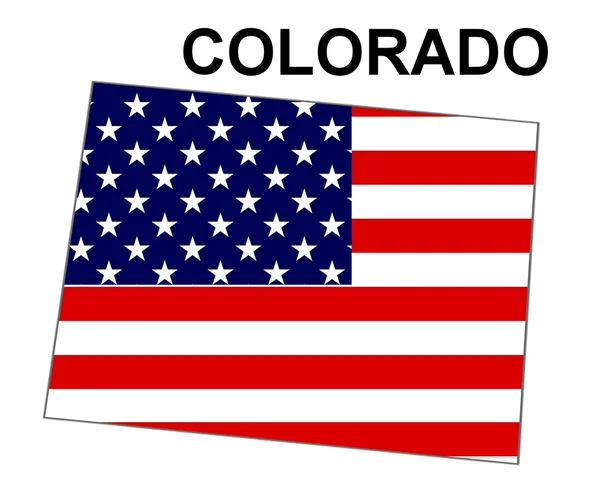USA staat kaart colorado — Stockfoto