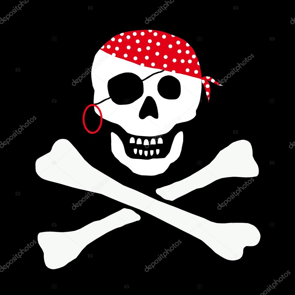 Skull and Bones Pirate Flag